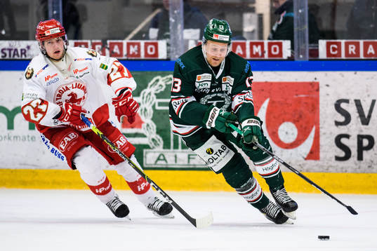 Troja/Ljungbys William Romfors och Tingsryds Hugo Reinhardt