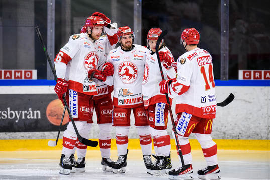 Troja/Ljungbys Arvid Degerstedt jublar