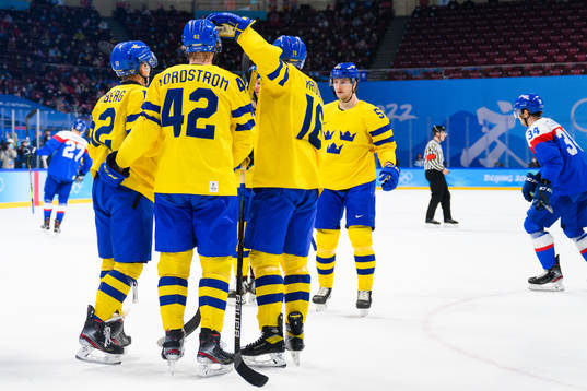 Max Friberg of Sweden celebrates
