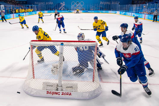 Anton Lander and of Sweden and Michal Cajkovsky of Slovakia