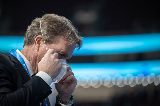 Head coach Johan Garpenlöv of Sweden