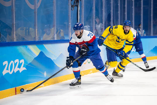 Libor Hudacek of Slovakia and Dennis Everberg of Sweden in