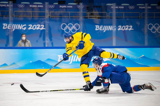Lukas Bengtsson of Sweden and Mislav Rosandic of Slovakia