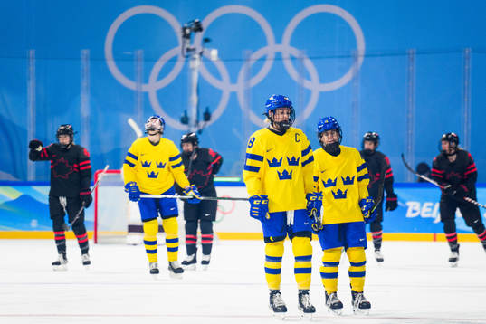 Michelle Löwenhielm of Sweden looks dejected