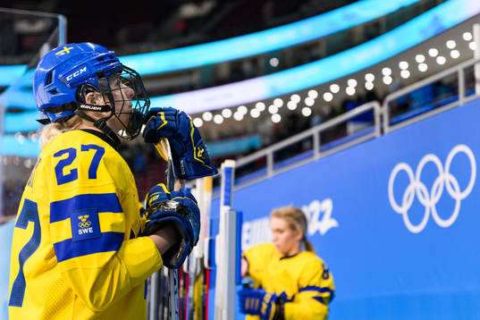 Emma Nordin of Sweden looks dejected