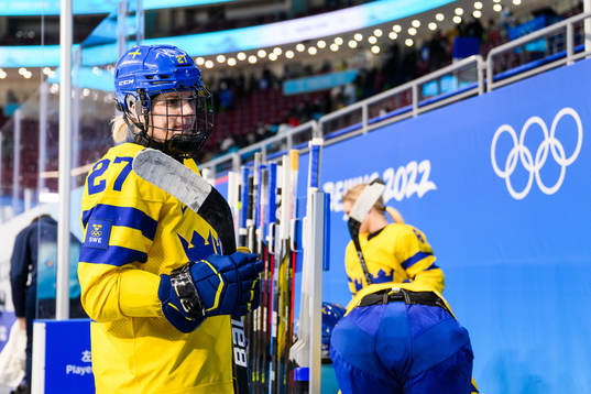 Emma Nordin of Sweden looks dejected