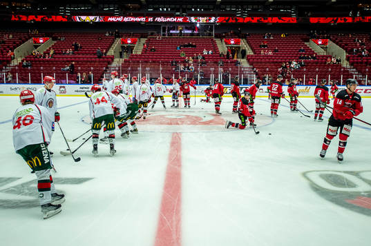 Frölunda och Malmö Redhawks spelarna