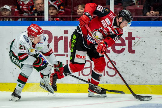 Frölundas Karl Henriksson och Malmö Redhawks Alexander