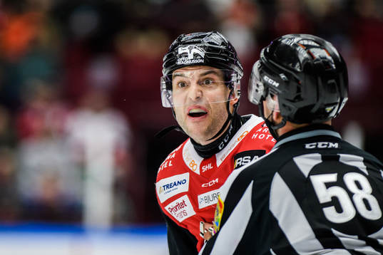 Malmö Redhawks Pathrik Westerholm reagerar