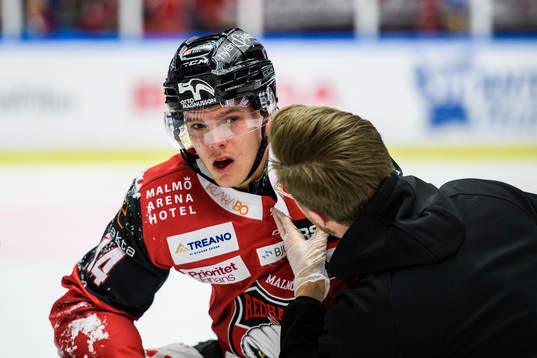 Malmö Redhawks Carl-Johan Lerby får läkarvård