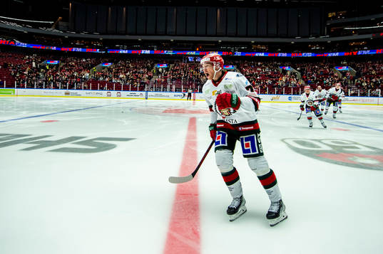 Frölundas Andreas Borgman jublar