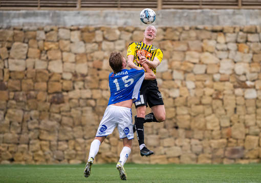 Steffen Lie Skalevik  of Sarpsborg 08  and Valgeir