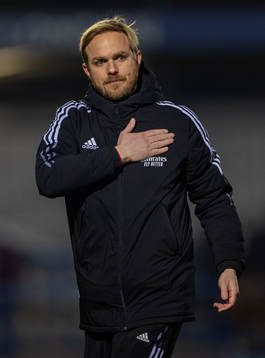 Jonas Eidevall, head coach of Arsenal