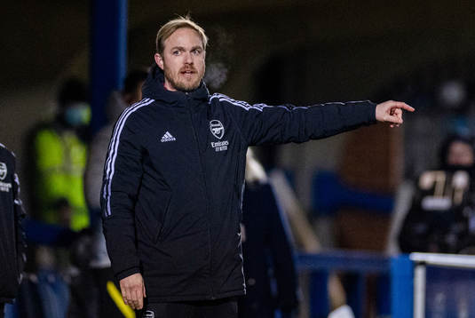 Jonas Eidevall, head coach of Arsenal