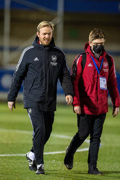 Arsenal's head coach Jonas Eidevall