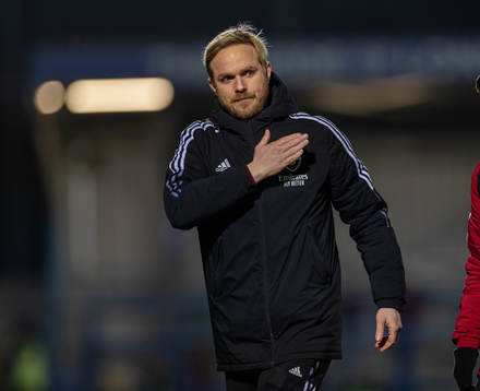 Jonas Eidevall, head coach of Arsenal