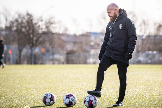 Landskronas assisterande tränare Max Mölder