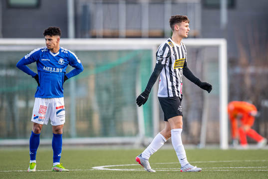 Trelleborgs Othmane Salama och Landskronas Camil Jebara