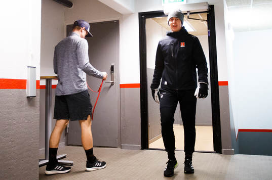 Leksands Tobias Ekberg och Örebros Robert Leino