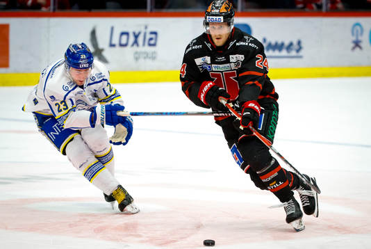 Leksands Mikael Ruohomaa och Örebros Jani Lajunen