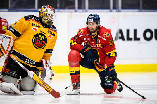 Luleås målvakt Jesper Wallstedt och Djurgårdens Dick
