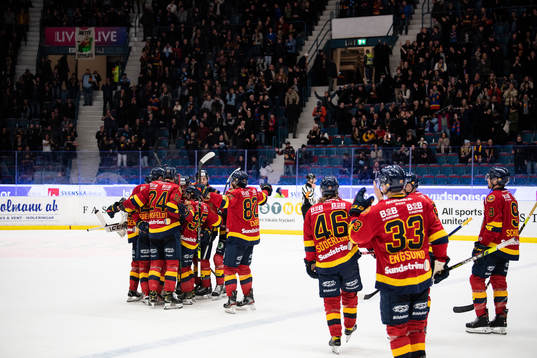 Djurgårdens spelare jublar