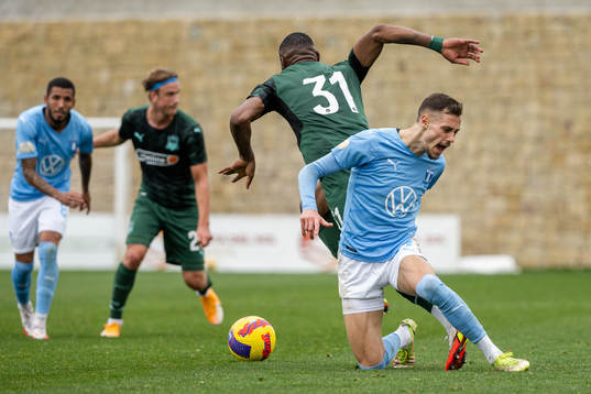 Veljko Birmancevic of Malmö FF against Kaio of Krasnodar