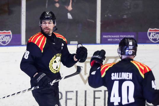 Brynäs Anton Rödin jublar
