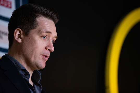 Växjös tränare Sam Hallam