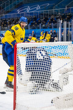 Dennis Everberg of Sweden celebrates