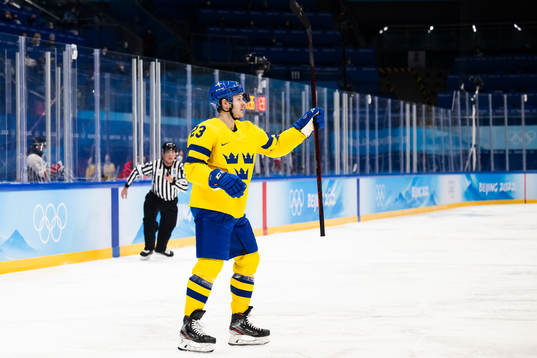 Lucas Wallmark of Sweden celebrates