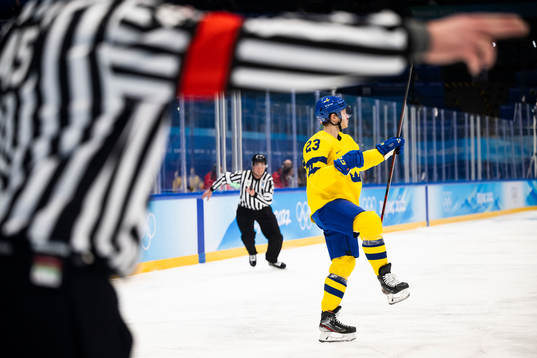 Lucas Wallmark of Sweden celebrates