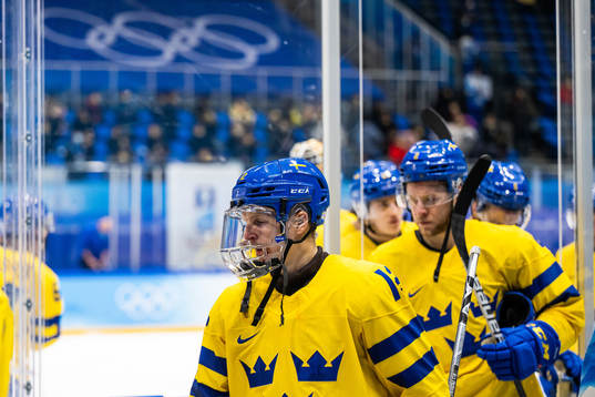 Max Friberg of Sweden looks dejected