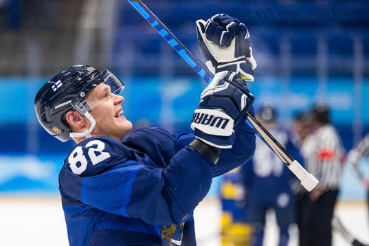 Harri Pesonen of Finland celebrates