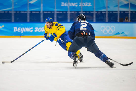 Mathias Bromé of Sweden and Ville Pokka of Finland in an