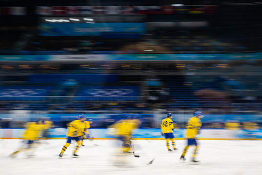 Philip Holm of Sweden at warm up