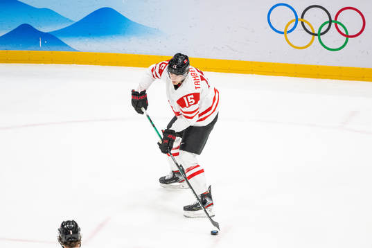 Adam Tambellini of Canada in an ice hockey preliminary