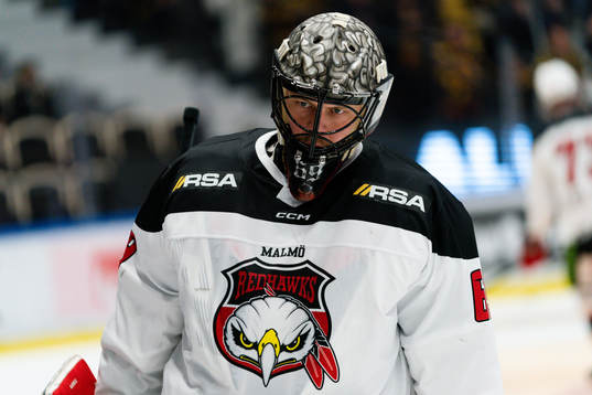 Malmö Redhawks målvakt Oscar Alsenfelt