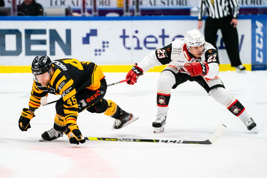 Skellefteås Oscar Möller och Malmö Redhawks Christoffer