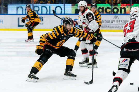 Skellefteås Melker Karlsson och Malmö Redhawks Fredrik