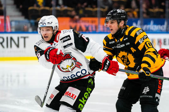 Malmö Redhawks Johan Olofsson och Skellefteås Joakim