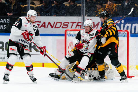 Malmö Redhawks Carl Söderberg och Lance Bouma