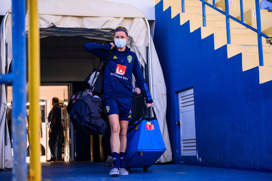 Olivia Schough arrives