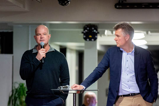 Kassör Hans Aulin och Roland Blomstrand