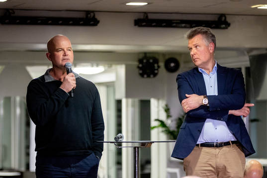 Kassör Hans Aulin och Roland Blomstrand