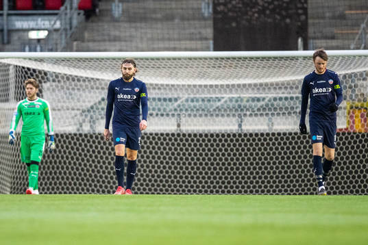 Helsingborgs målvakt Kalle Joelsson, Ali Suljic och Rasmus