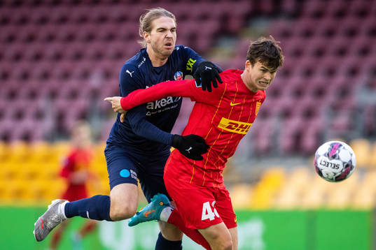 Helsingborgs Charlie Weberg och Nordsjällands Mads Hansen