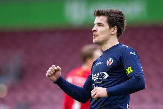 Helsingborgs Brandur Hendriksson Olsen jublar