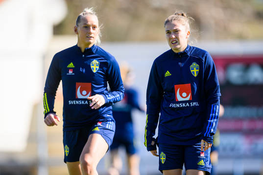 Stina Blackstenius and Filippa Angeldahl