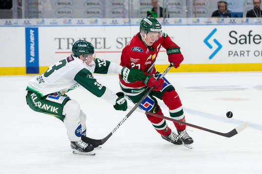 Färjestads Albert Johansson och Frölundas Teodor